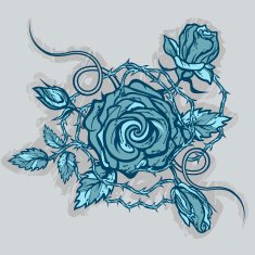 Vintage roses tattoo N2