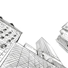 City hand drawn vector illustration N18
