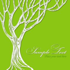 Paper tree vector illustration N6