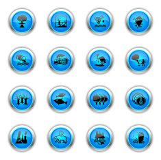 Blue Icons - Environmental Damage