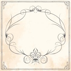 Set of vintage vector dividers N42