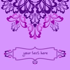 Lilac ornate background