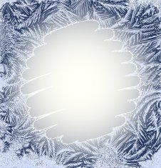 Frosty Pattern Dark Blue Background N2