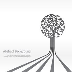 Concept of tree background design Vector