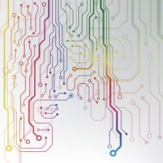 EPS10 vector circuit board background texture N26