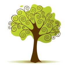 Stylized vector tree N13