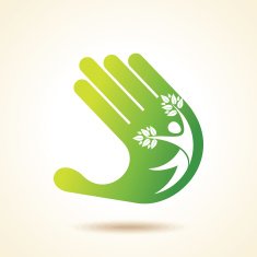 people tree icon with green leaves N2