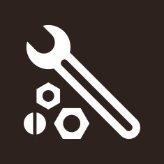 Wrench nuts and bolt icon