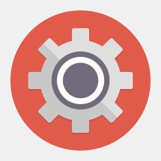 Vector cogwheel icon