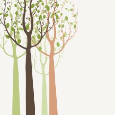 Decorative trees background N13