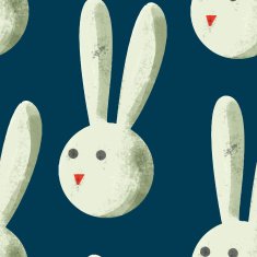 Pattern with rabbits N3