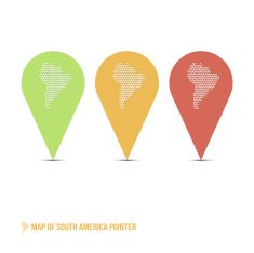 Map of South America Pointer
