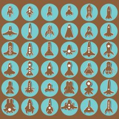 brown rocket icons N2