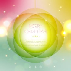 New Year 2014 Greeting Card in minimalistic style N3