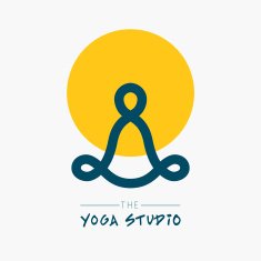 Yoga symbol with title for your design N2