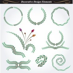 Collection of decorative design elements 11