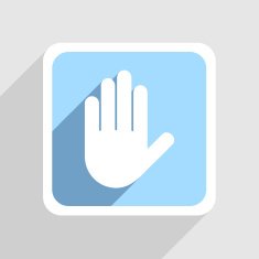Vector blue icon on gray background Eps10 N46
