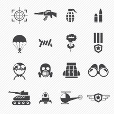 Military and war icons N3