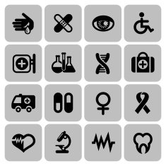 Medical icons set N16