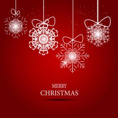 Christmas Snowflakes Background Vector Illustration N66