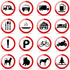 road symbols