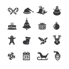 Christmas Icons - Silhouette