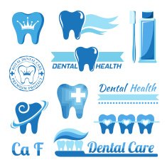 Set of dental design elements N3