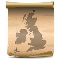 Vector United Kingdom Vintage Map
