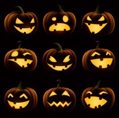 Halloween Pumpkin Set - silhouette N2