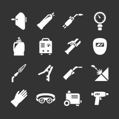 Set icons of welding