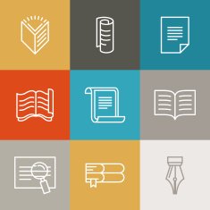 Vector document and paper signs icons N2