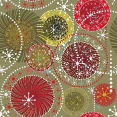 Holidays Winter pattern made with color graphics elements N2
