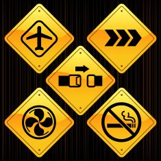 Yellow Signs - Plane Travel N2
