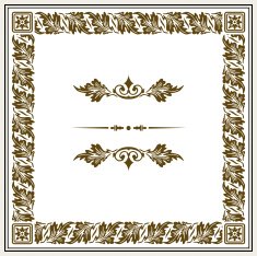 vector vintage frame N25