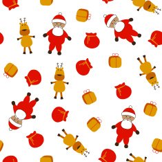 Seamless Christmas pattern N80