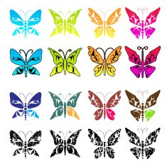 Simple Artistic Butterflies
