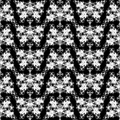 white flower ornament on black background (wallpaper N2