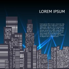 Abstract Skyline City Vector N13
