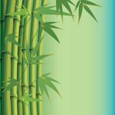 background with bamboo leaves and stems N2