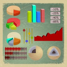 Vintage card with elements of infographics ips10 N2