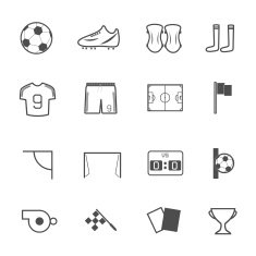Soccer Icons set vector illustration N3