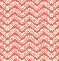 Lace seamless pattern on red background N2