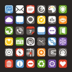 web color interface icons N2