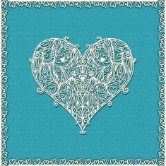 lace heart N11