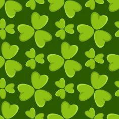 Floral seamless pattern with clover