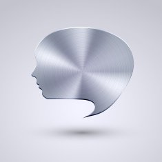 Vector full metal icon on blue background Eps10 N23
