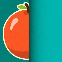 Card with orange on grunge background and space for text N2