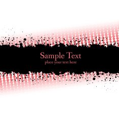 Purple ink grunge banner