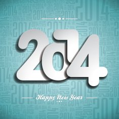 Happy New Year 2014 celebration design on a typographic background N2