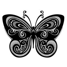 Vector Beautiful Butterfly N16
